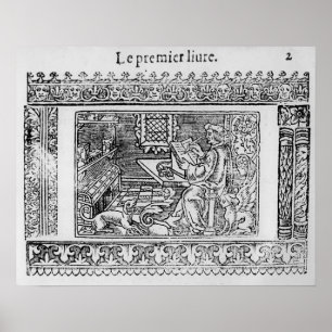 Pôster Frontispiece ao primeiro livro de Utopia