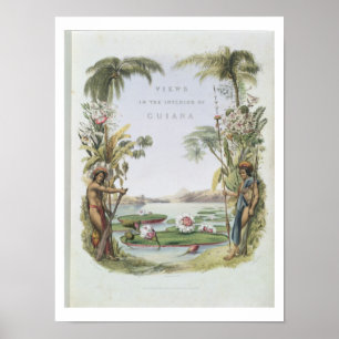 Pôster Frontispiece às "vistas no interior de Guiana",