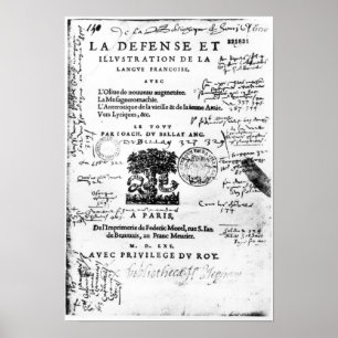 Poster Frontispiece 'da defesa e da ilustração do La