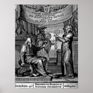 Pôster Frontispiece 'de Dialogus De Systemate Mundi'