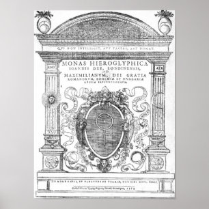 Poster Frontispiece 'de Monas Hieroglyphica