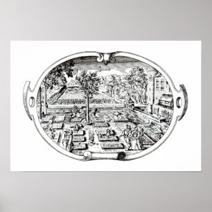 Pôster Frontispiece, "do Herball", por John Gerard (