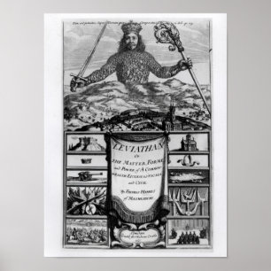Pôster Frontispiece por Thomas Hobbes de Malmesbury
