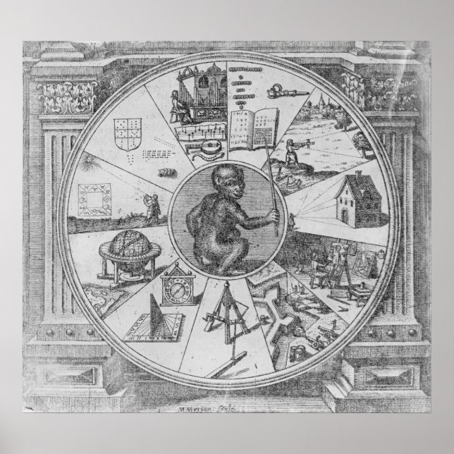 Poster Frontispiece to Robert Fludd's Utriusque (Frente)