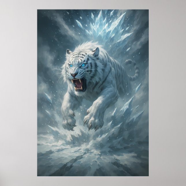 Poster Frost White Tiger – Emperor of the Frozen Realm –  (Frente)