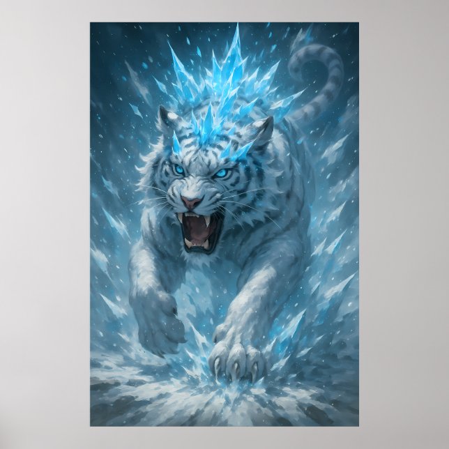 Poster Frost White Tiger – Emperor of the Frozen Realm –  (Frente)