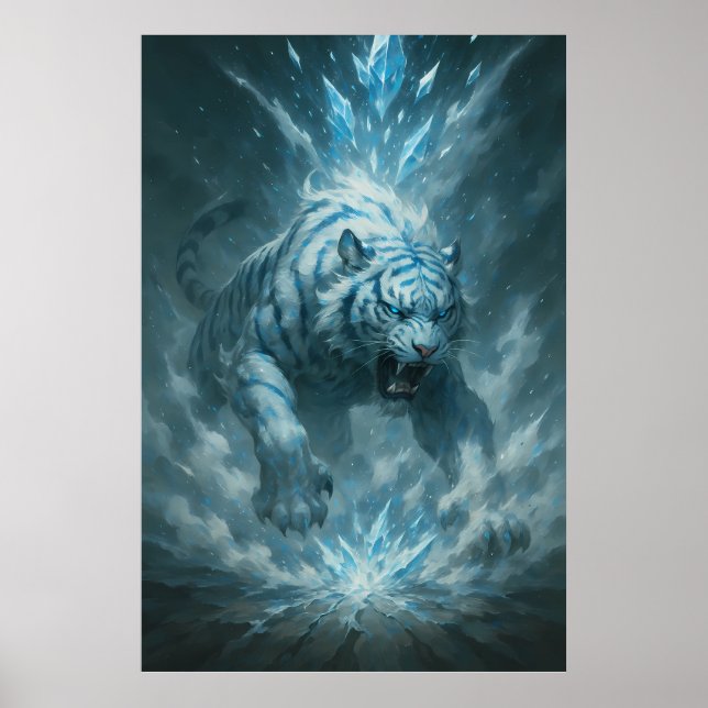 Poster Frost White Tiger – Emperor of the Frozen Realm –  (Frente)