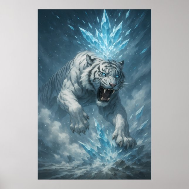 Poster Frost White Tiger – Emperor of the Frozen Realm –  (Frente)