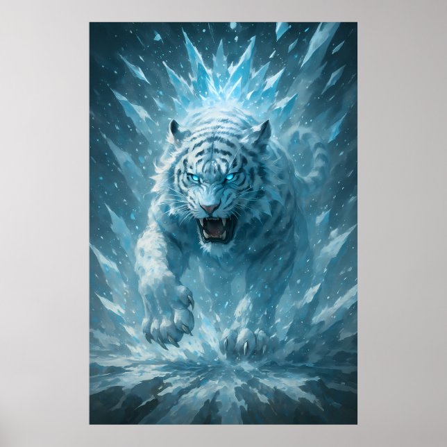 Poster Frost White Tiger – Emperor of the Frozen Realm –  (Frente)