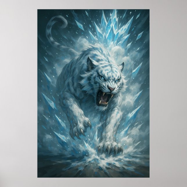 Poster Frost White Tiger – Emperor of the Frozen Realm –  (Frente)