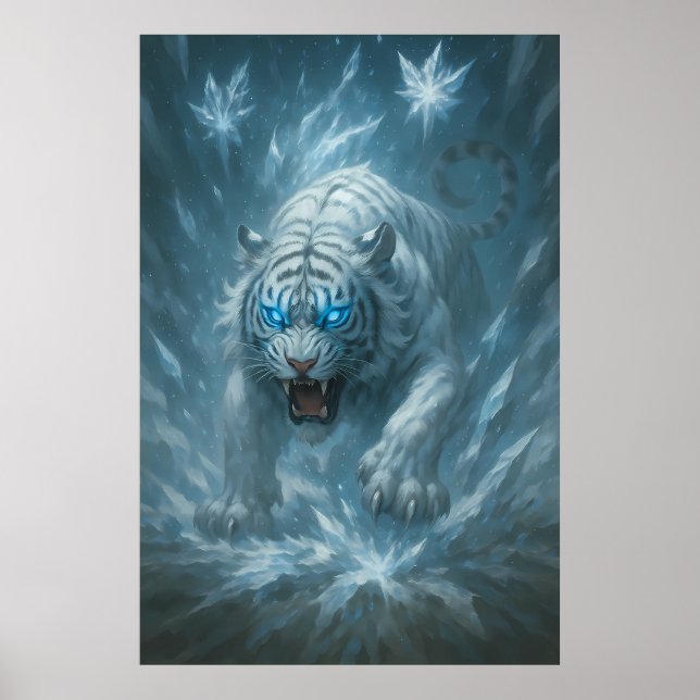 Poster Frost White Tiger – Emperor of the Frozen Realm –  (Frente)