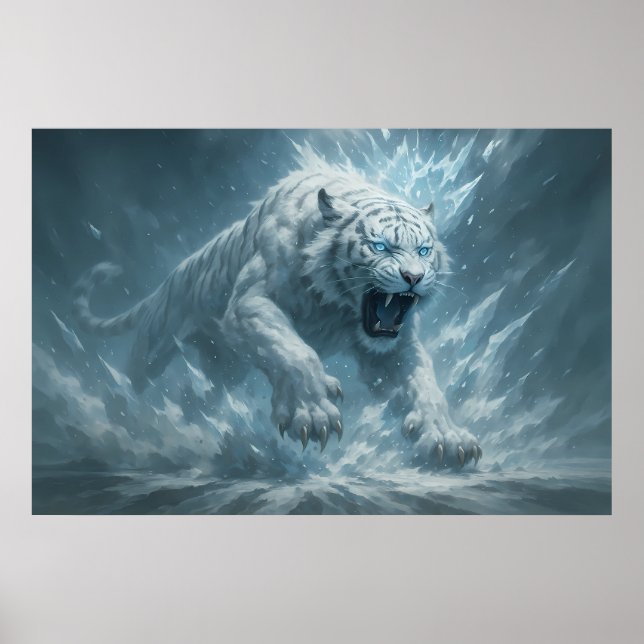 Poster Frost White Tiger – Emperor of the Frozen Realm –  (Frente)
