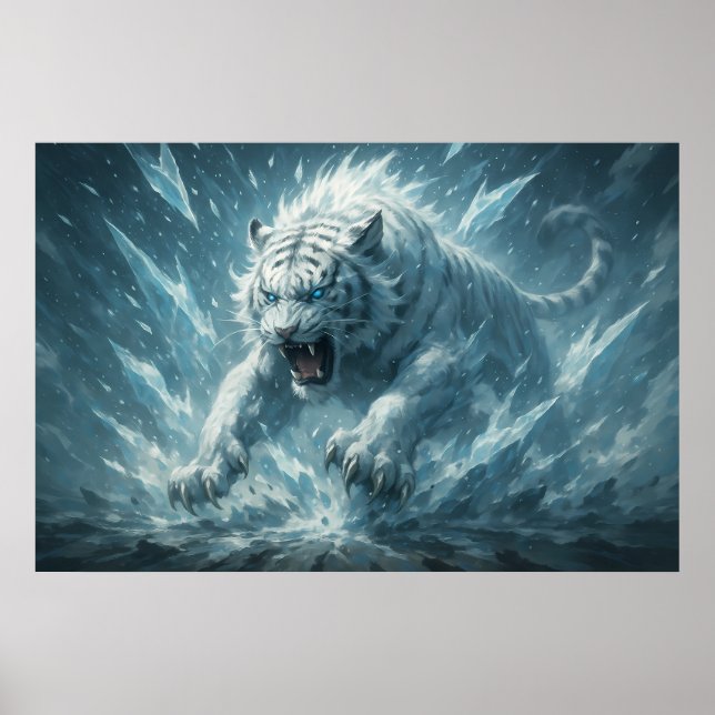 Poster Frost White Tiger – Emperor of the Frozen Realm –  (Frente)
