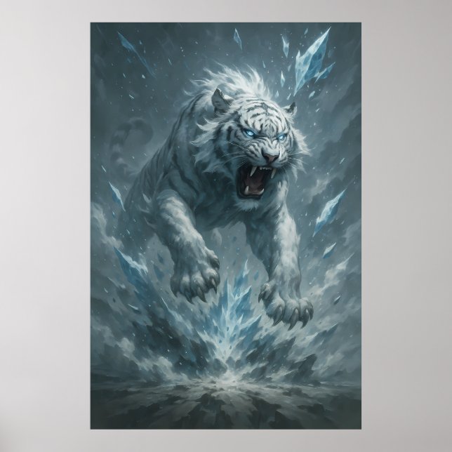 Poster Frost White Tiger – Emperor of the Frozen Realm –  (Frente)