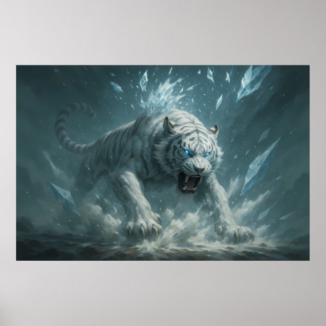 Poster Frost White Tiger – Emperor of the Frozen Realm –  (Frente)