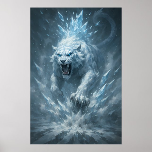 Poster Frost White Tiger – Emperor of the Frozen Realm –  (Frente)