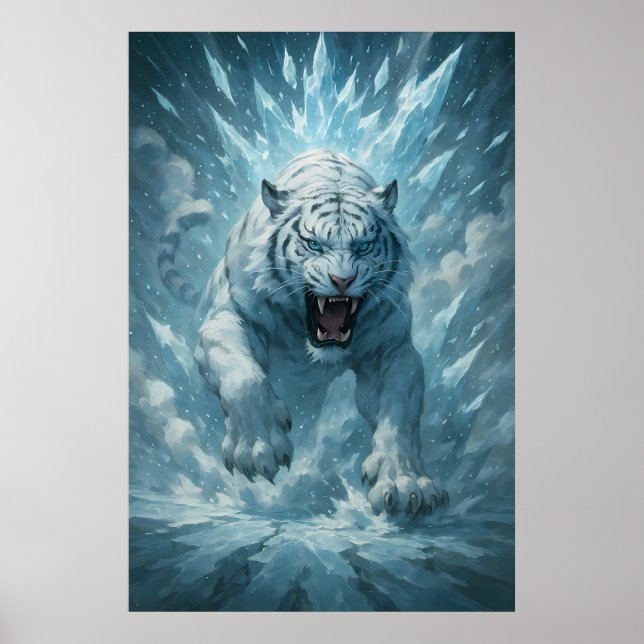 Poster Frost White Tiger – Emperor of the Frozen Realm –  (Frente)