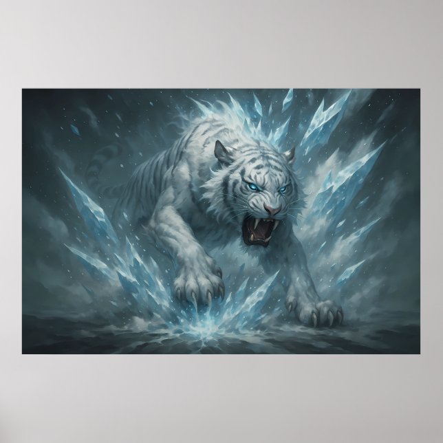 Poster Frost White Tiger – Emperor of the Frozen Realm –  (Frente)