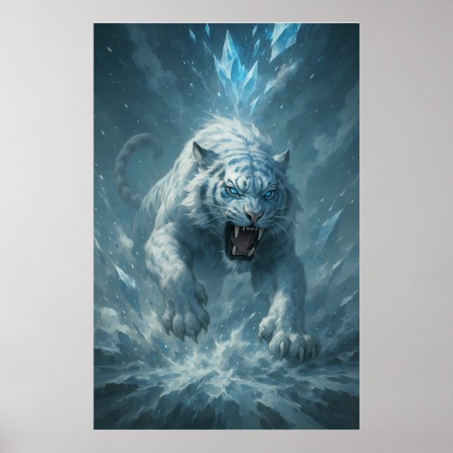 Poster Frost White Tiger – Emperor of the Frozen Realm –  (Frente)