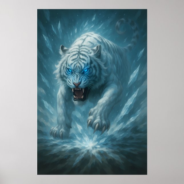 Poster Frost White Tiger – Emperor of the Frozen Realm –  (Frente)