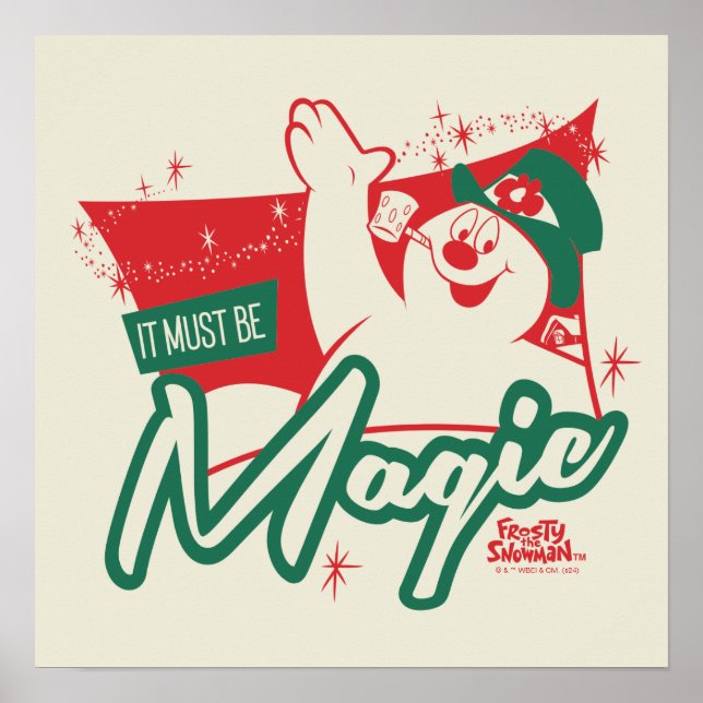 Poster Frosty, o Neve - Deve Ser Magia (Frente)