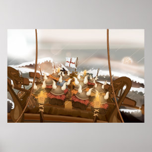 Pôster Frota de Invasão Viking