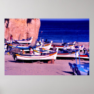 Poster Frota pesqueira, o Algarve, Portugal