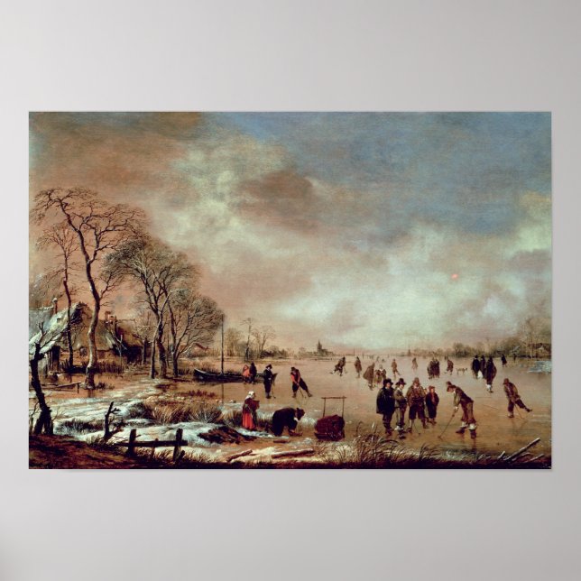 Pôster Frozen Canal Scene (Frente)