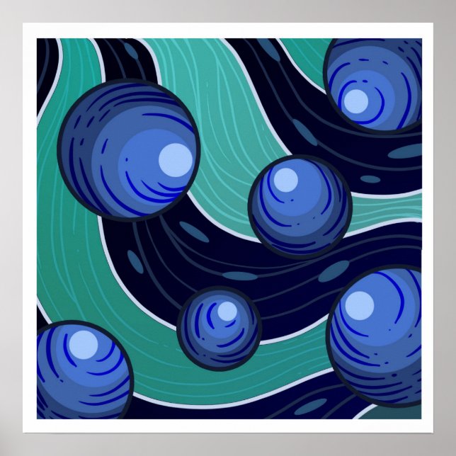 Poster Fruit Blueberry (Frente)