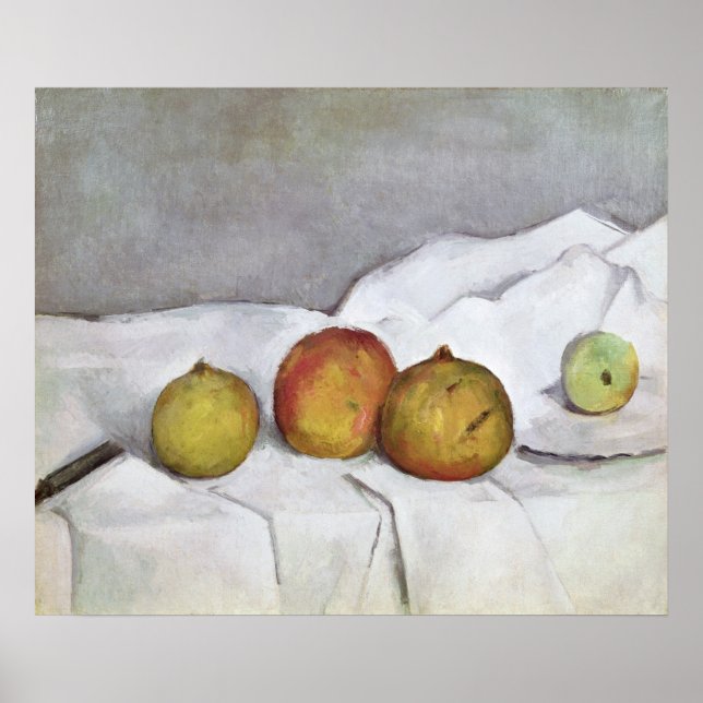 Pôster Fruit on a Cloth, c.1890 (Frente)