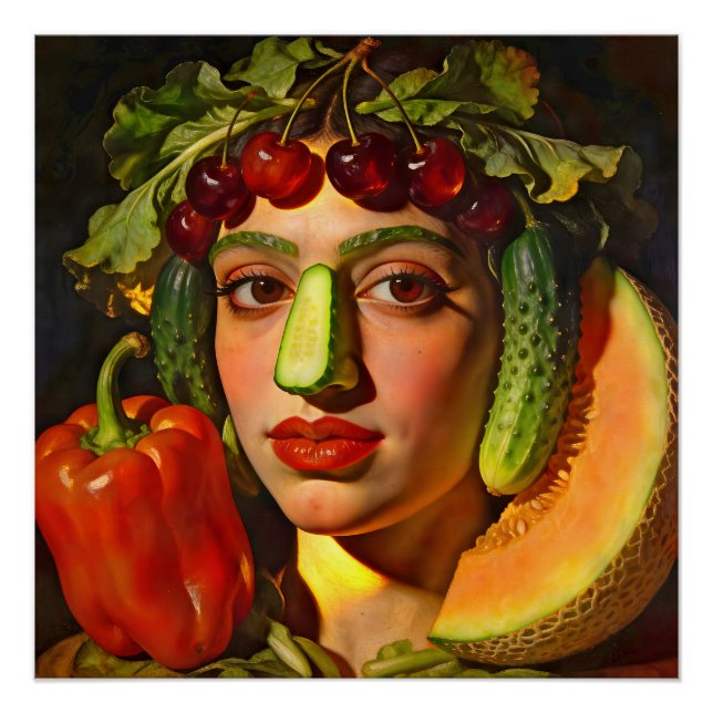 Pôster Fruits of Expression – A Surreal Portrait (Frente)