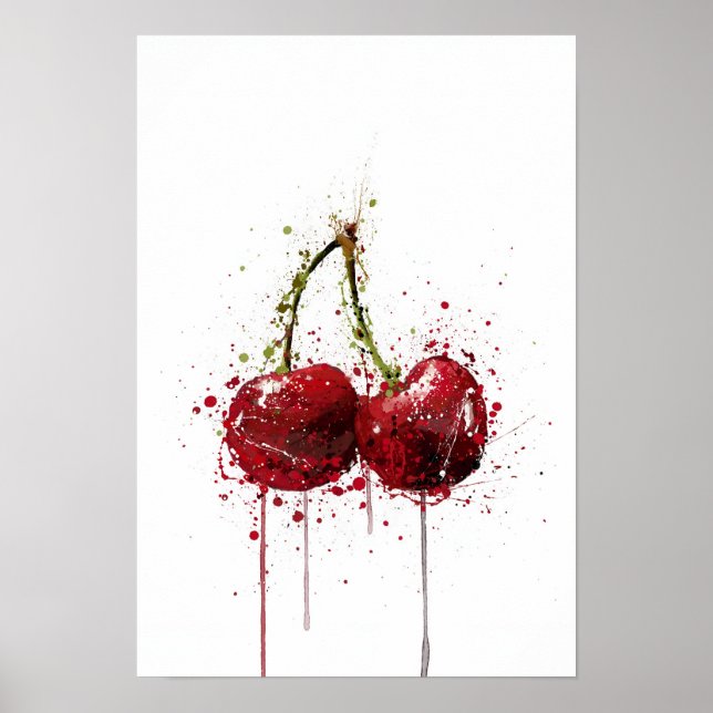 Poster Fruta Cereja  (Frente)
