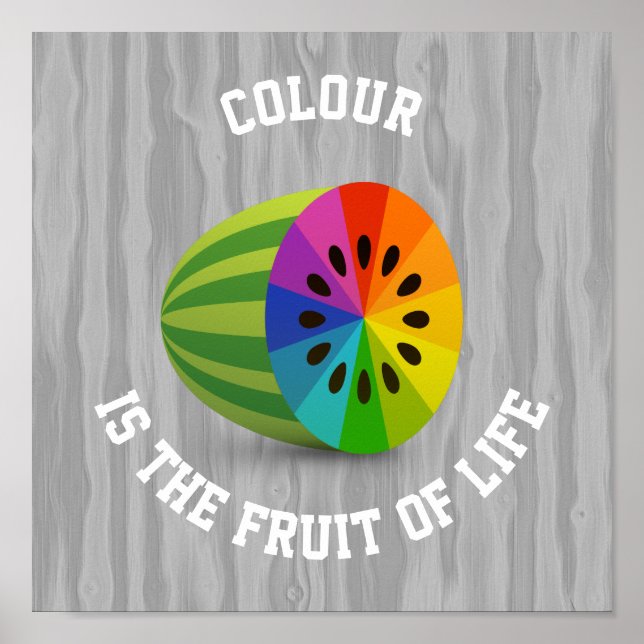 Poster Fruta Colorida (Frente)