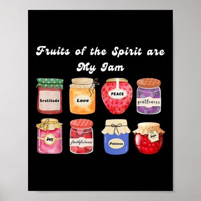 Poster Fruta Cristã Do Espírito É Minha Bíblia De Jam Rel (Frente)