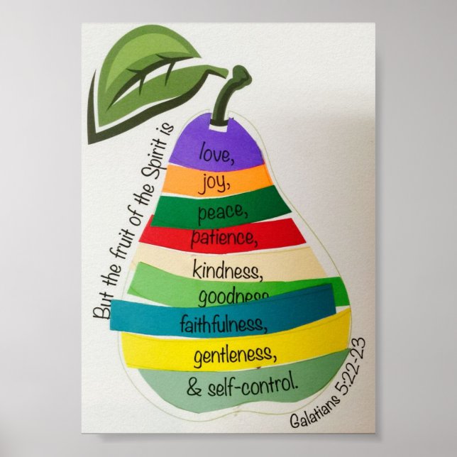 Poster Fruta da imagem espirituosa 5x7 (Frente)