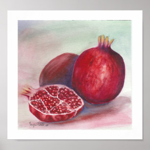 Pôster fruta da romã