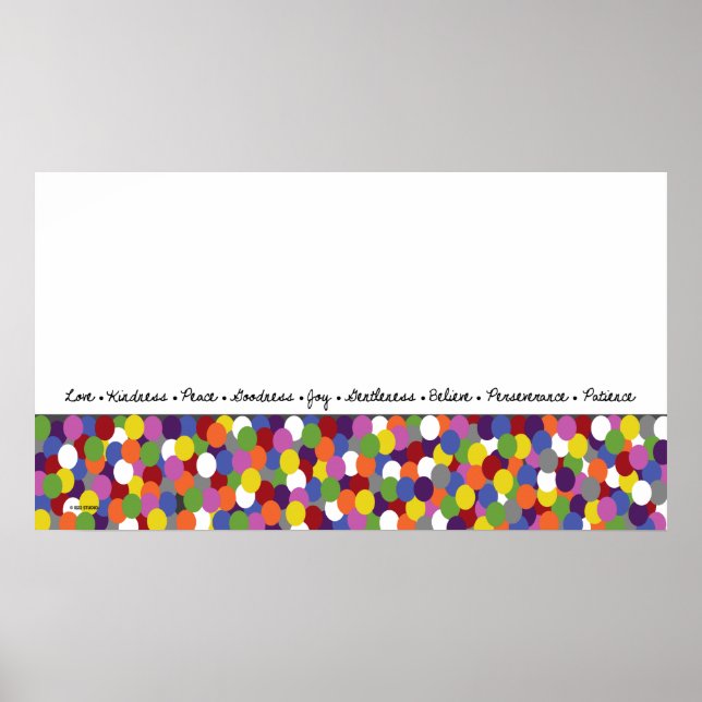 Pôster Fruta de Arte de Pontos Espirituosos (Frente)