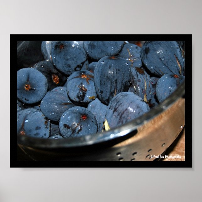 Poster Fruta de figo em escorredor (Frente)