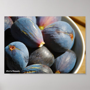 Poster Fruta de Figo Roxo em Tigela