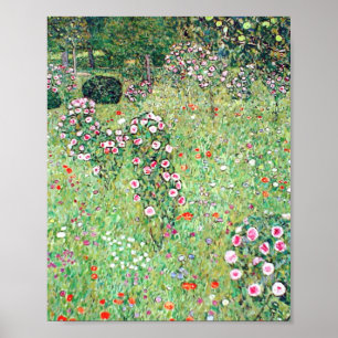 Poster Fruta De Jardim Com Rosas De Gustav Klimt