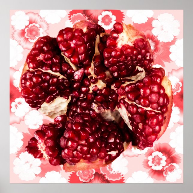 Poster Fruta de Ruby Pomegranate (Frente)
