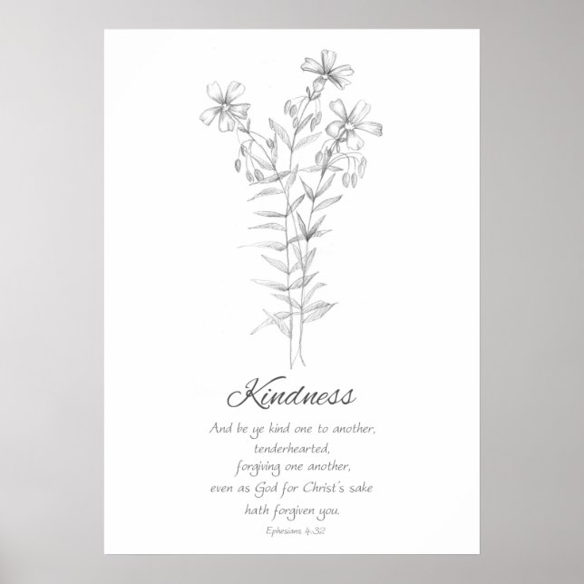 Poster Fruta dos Éfesianos Espirituosos 4:32 (Frente)