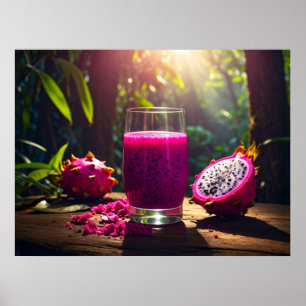 Poster FRUTA DRAGÃO (Pitahaya) - FRUTAS EXÓTICAS