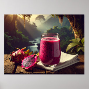 Poster FRUTA DRAGÃO VERMELHA (Venus Pitahaya) - FRUTAS EX