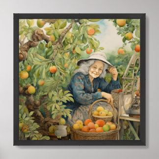 Poster Fruta e sorrisos de dama de jardim