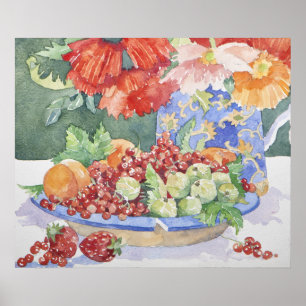 Pôster Fruta em uma placa 2014