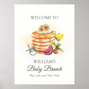 Poster Fruta Pancake Pacifier Brunfier Chá de fraldas Bem