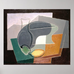 Poster Fruta-prato e carafe, 1927