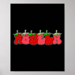 Poster Fruta Strawberry Avó Abuela Halloween Costume