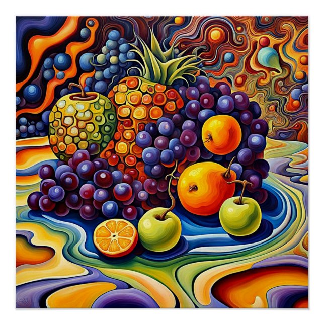 Pôster Fruta surreal 10 (Frente)